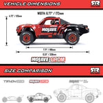 ARA2104 Arrma MOJAVE GROM MEGA 380 Brushed 4X4 Small Scale Desert Truck RTR with Battery & Charger-Cars & Trucks-Mike's Hobby