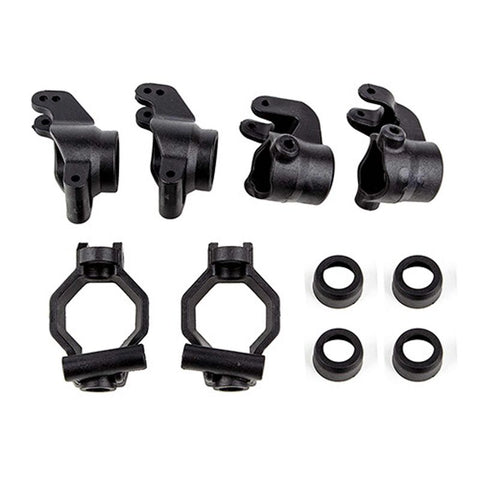 ASC25915 Caster & Steering Blocks, Rear Hubs Set: Rival MT8-PARTS-Mike's Hobby