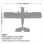 HBZ6100 Apprentice STOL S 700 RTF with AS3X/SAFE-Planes-Mike's Hobby