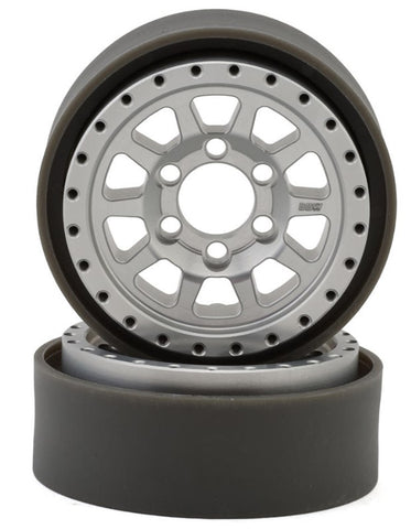 VPS08141 Vanquish Products Battle Born Sierra 1.9" Beadlock Crawler Wheels (Clear) (2)-WHEELS AND TIRES-Mike's Hobby