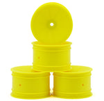 JCO3348Y JConcepts 12mm Hex Mono 2.2 Rear Wheels (Yellow) (4) (B7/B6/B74/RB6)-WHEELS AND TIRES-Mike's Hobby