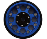 TLHTSCX24-81 Treal Hobby 1.0" 8-Hole Beadlock Wheels (Blue) (4) (22g)-WHEELS AND TIRES-Mike's Hobby