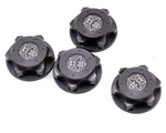 TKR5116C Tekno RC Aluminum 17mm Serrated Fine Thread Wheel Nut (Gun Metal) (4)-PARTS-Mike's Hobby