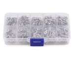 YEA-SSS-400 Yeah Racing 3mm Stainless Steel Screw Set w/Case (400) (Flat Head/B...-HARDWARE-Mike's Hobby