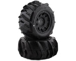 Pro-Line Dumont 3.8" Pre-Mounted Truck Tires (2) (Black) (Z3) w/Raid 8x32 Removable Hex Wheels-WHEELS AND TIRES-Mike's Hobby